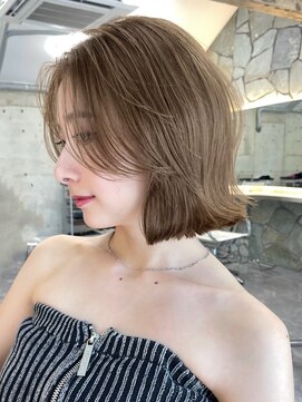 サイン 表参道(SIGN) 韓国へアグレージュカラーブリーチ無し髪質改善透明感カラー