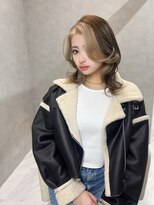 シャルム バイ アローズ 久留米店(CHARM BY AROSE)&nbsp;フェイスフレーミング/顔周りブリーチ/大人っぽ/ギャル