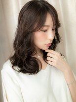 カバーヘア ブリス 志木南口駅前店(COVER HAIR bliss)&nbsp;ダークアッシュ小顔ヨシンモリ韓国巻きロング318Z志木30代40代