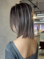 フォート(FORT)&nbsp;春カラー/外国人風ハイライト/ボブ/ミルクティーベージュ