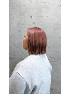ヘアールーム プリズム(Hair room Prism) ミニボブ×ピンクベージュ【池袋駅/池袋西口／要町】