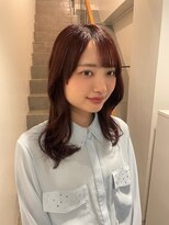 リタ(LITA)&nbsp;ワインレッド×韓国風レイヤーミディ◇川口