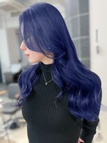 リアン 本厚木(LIAN)&nbsp;透明感寒色カラー　ブリーチダブルカラーネイビーブルー