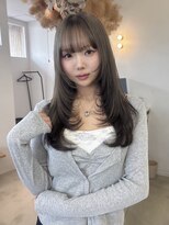 ヴィンスジオ 岐阜駅南(vince gio)&nbsp;ケアブリーチカラー/オリーブグレー/レイヤーカット