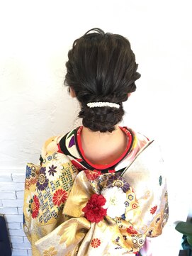 ヘアデザインメリー(hair design Merry) 着物に合う☆上品な艶感重視のヘアアレンジ