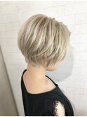 シャンパンゴールド☆ショートレイヤー【Alma hair】