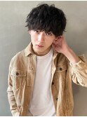 【PARK】メンズレイヤーマッシュ×ナチュラルスパイラルパーマ