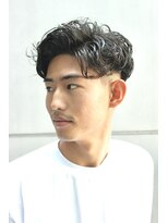 レンゲン(LENGEN)&nbsp;メンズかき上げニュアンスマッシュサイドパート韓国マッシュ８６