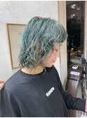 ターコイズブルー×カーリーウルフ