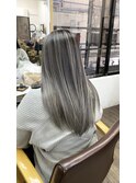 バレイヤージュ/ハイライト/ホワイトシルバー