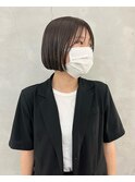 ぱつっとミニボブ