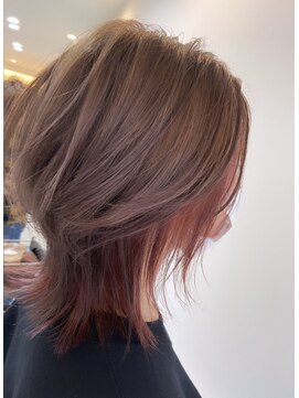 エヌプラス ヘアー(N+ hair) ウルフカット　インナーカラー