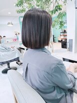 ユーフォリア(Euphoria.)&nbsp;メッシュとクリームバスでスッキリ綺麗ボブに大変身^ ^