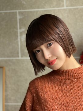 サンド 鹿児島中央(sand) 黒髪/グレーベージュ/レイヤーロング/前髪パーマ[鹿児島駅]