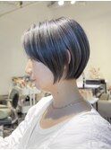 【立体×丸みショートボブ 武蔵新城】ハイライト　髪質改善