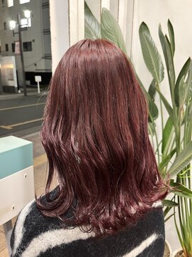 アン(Hair make un) 【ダブルカラー】チェリーレッド