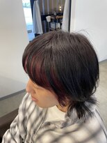 エファッセ(efface) インナーカラー×ピンク系カラー×メンズライク×ダークトーン