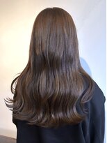 オッジ 西新店(Oggi)&nbsp;ヘーゼルベージュ グレージュ 艶カラー セミロング 髪質改善