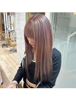 ループ(LOOP) ピンクベージュ/裾カラー