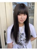 ワイドバング×モノトーングレージュ