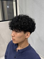 ホワイト(WHITE)&nbsp;プードルパーマ/波巻きプードル/メンズパーマ