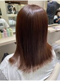 透け感たっぷりの透明感カラー*ブラウン