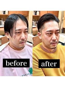 ヨシザワインク ハコザキ 水天宮前 日本橋人形町(YOSHIZAWA Inc.HAKOZAKI) アップバング/ツーブロック/ダンディ/渋かっこいい/大人髪