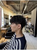 波巻きパーマ　波巻きスパイラルパーマ　海老名パーマ　メンズ