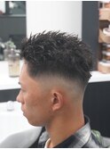 一宮メンズ人気ツイストパーマ×フェード大人ビジネス10代20代