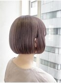 ミニボブ×ラベンダーベージュ/lamp 清水