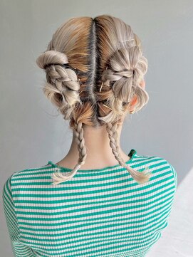 アルバム 新宿(ALBUM SHINJUKU) おくれ毛ハイトーン韓国ヘア美髪ブリーチミルクティー_ba555912