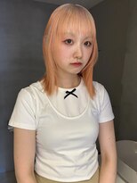 ペレ アネックス 大阪梅田茶屋町店(PELE ANNEX)&nbsp;くびれヘア/アプリコットオレンジ/夏のヘアアレンジ/梅田