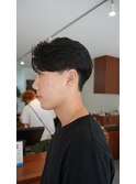 刈り上げセンターパート