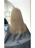 黒髪クラゲヘアーオリーブグレー小顔カットココアベージュ