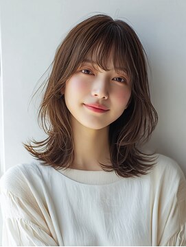 コトンアトリエ 人形町(COTON atelier) ミルクティーブロンド/ダークブルー/デジタルパーマ/人形町