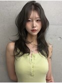 ミディレイヤー/伸ばしかけでも可愛い◎/韓国ヘアnanami