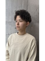 メンズアンダーバーホワイト 南海難波店(Men's _WHITE)&nbsp;アップバング×ツイストスパイラル