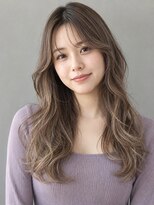 トリニティ(trinity)&nbsp;ハイライト バレイヤージュ ショコラベージュ レイヤ-カット