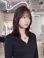 エシカ(ethica)&nbsp;【ethica_南船場】くびれミディアムレイヤー×ダークブラウン