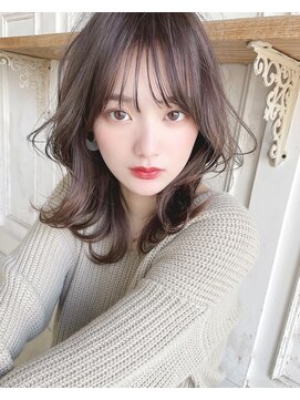 アリスバイアフロート 自由が丘(ALICe by AFLOAT) ミディアムレイヤー(ピンクベージュボブルフ)