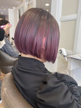 エトワ(ETOWA) 前下がりボブ×パープル