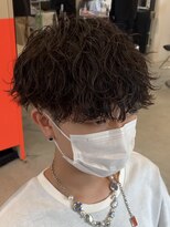 2wayパーマスタイル波巻きスパイラルツーブロック