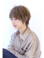 オーロ 緑地公園店(ORO)&nbsp;イメチェンローライトフォギーベージュ小顔ワンサイドショート