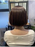 大人可愛い20代30代小顔丸みショートボブマッシュ