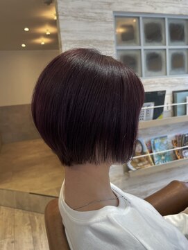 ラボヌールヘアー 宇都宮店(La Bonheur hair) キレイめショート♪【宇都宮駅/インナーカラー】