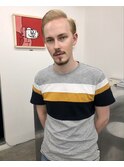 メンズカット ツーブロック アップバング  七三