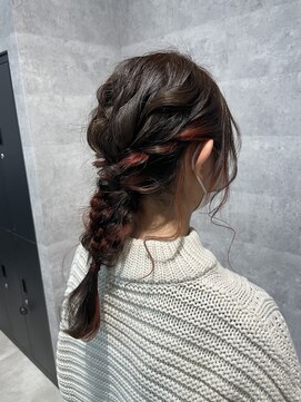 シーク センター南店(seek) 編みおろし×イアリングカラー