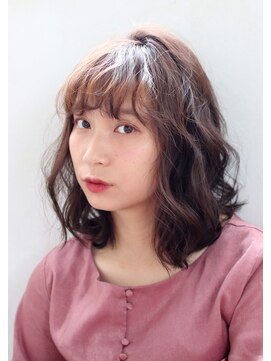 クシュ 所沢西口プロぺ通り(kusyu... ) シルキーベージュ/斜めバング/グレージュカラー/デザインカラー