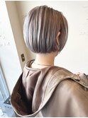 ホワイトベージュ/ミニボブ