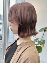 キラ 原宿(KILLA)&nbsp;くびれボブ×ラベンダーグレージュ×顔まわりレイヤー